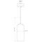Z-Lite Monty 1 Light Pendant, Matte Black And Seedy 738P17-MB - alternate 8